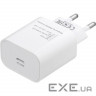 Зарядний пристрій RivaCase 1xUSB Type-C PD 20 Вт кабель Type-C white (PS4101 WD4 (White))
