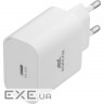 Зарядний пристрій RivaCase 1xUSB Type-C PD 20 Вт кабель Type-C white (PS4101 WD4 (White))