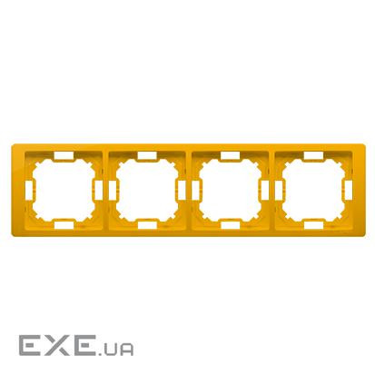 Рамка Neos BASIC 4x, желтый (BMRC4/034)