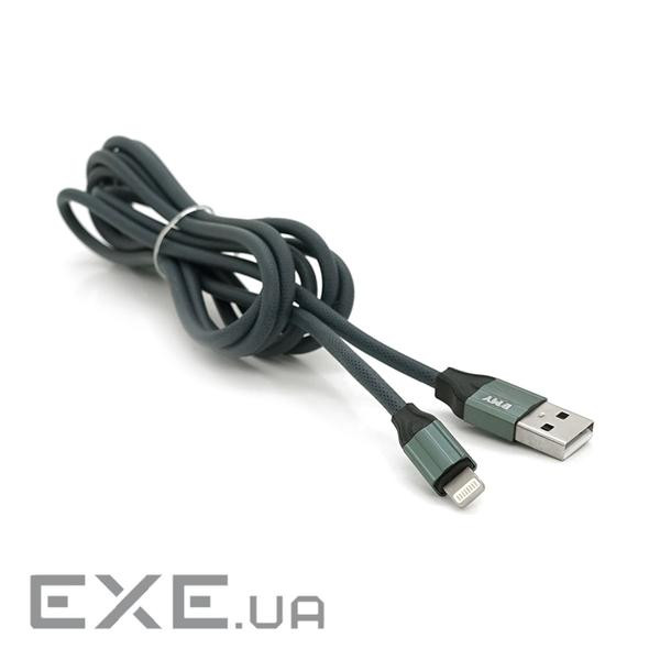 Кабель EMY MY-732, Lighting, 2.4A, Silver, Довжина 1м , BOX (YT-EMY / MY-732-L / S)