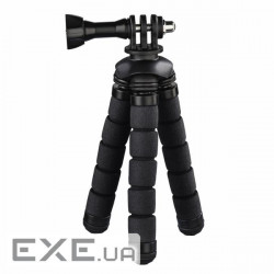 Міні-штатив HAMA "Flex" для смартфонів і GoPro, 14 см, колір чорний (00004609) (00004609)