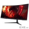 Монiтор TFT ACER 34" XZ340CURW0bmiiphx (UM.CX0EE.018) 21:9 VA Curved WQHD 240Hz HDMI DP HAS MM Black