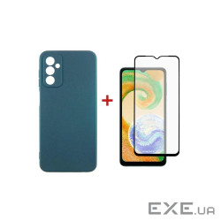 Чохол до мобільного телефона Dengos Samsung Galaxy A04s Case + Glass (Green) (DG-KM-78)