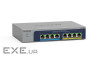 Комутатор NETGEAR MS108UP, 4x2,5GE PoE+, 4x2,5GE PoE++(60Вт/порт), 230Вт, некерований (MS108UP-100EUS)