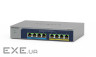Комутатор NETGEAR MS108UP, 4x2,5GE PoE+, 4x2,5GE PoE++(60Вт/порт), 230Вт, некерований (MS108UP-100EUS)