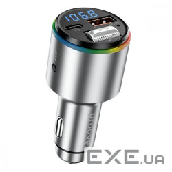 Автомобільне ЗУ Proove FM Launcher Power Drive 30W (PD+QC3.0) Type-C+USB silver (FMPD30110006)