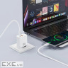 Зарядний пристрій XO 1xUSB 22.5W + 1xUSB-C PD30W white (CE42.white)