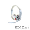 Навушники Gembird MHS-03 White/Red (MHS-03-WTRD)