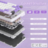Клавіатура ігрова механічна Attack Shark X85PRO 82кл. RGB, Wireless, Lavender (X85PROL_AS)