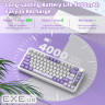 Клавіатура ігрова механічна Attack Shark X85PRO 82кл. RGB, Wireless, Lavender (X85PROL_AS)