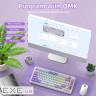 Клавіатура ігрова механічна Attack Shark X85PRO 82кл. RGB, Wireless, Lavender (X85PROL_AS)