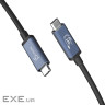 Кабель j5create JUC29L08, преміум якість, USB4, C-тато/C-тато, 0,8 м. (JUC29L08-N)