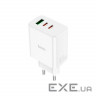 Зарядний пристрій HOCO C126A Pure White (6931474798725)