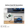 Кабель мультимедійний HDMI M to HDMI F 1.0m 8K HD151 black Ugreen (40447)