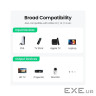 Кабель мультимедійний HDMI M to HDMI F 1.0m 8K HD151 black Ugreen (40447)