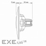 ТВ розетка Videx BINERA SAT одинарна супутникова срібні (VF-BNSK1SATE-SS)