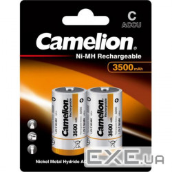 Акумулятор Camelion C 3500mAh Ni-MH*2 R14-2BL (NH-С 3500BP2)