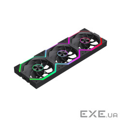 Кулер для корпусу KIT 3*120мм 3pin AURA (M/F)&4pin PWM, Revers Air Flow58,6 CFM Stat (FN12A-N2 WL-R)