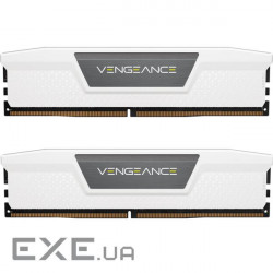 Модуль пам'яті для комп'ютера DDR5 32GB (2x16GB) 6000 MHz Vengeance White Corsa (CMK32GX5M2E6000C36W)