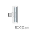 Адаптер Remax RL-LA03a Smooth 2in1 USB Type-C-3.5mm/USB Type-C White (6954851298809)