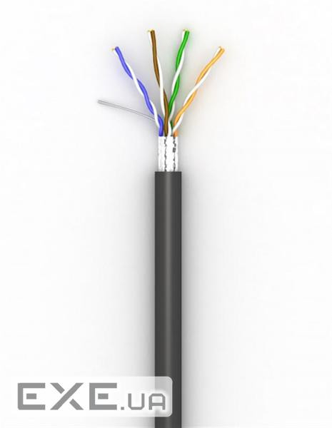 Кабель FTP, Cu (мідь), для зовнішньої прокладки, 4x2x0,48 мм, "Одескабель", бухта 305 м ( (49579 305м) )