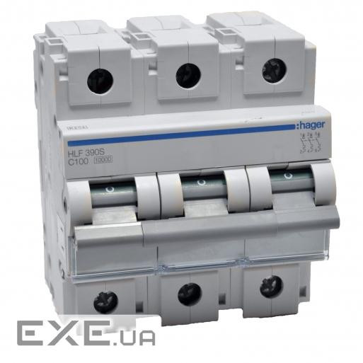 Автоматичний вимикач In = 100 А "C" 10kA (HLF390S)