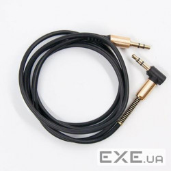 Кабель мультимедійний 3.5mm M to 3.5mm M 1.0m black Dengos (AUDIO-PLS-UG-BLACK)