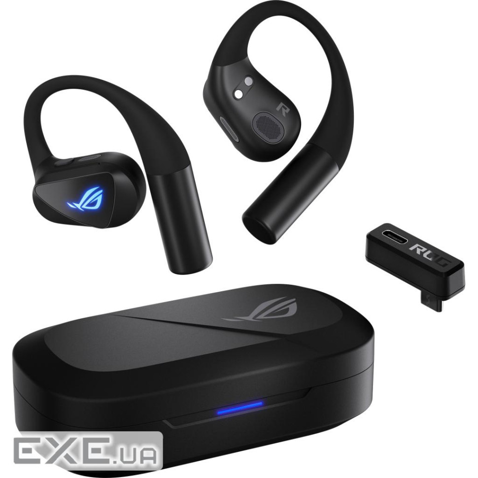Навушники ASUS ROG Cetra Open Wireless/Bluetooth Black (90YH0450-BTUA00)