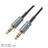Кабель мультимедійний 3.5mm M to 3.5mm M 3.0m Black HOCO (6942007631235)