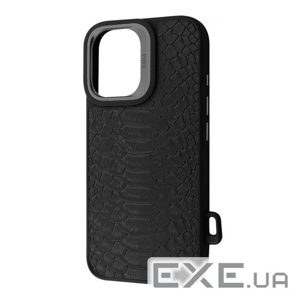 Чохол Kajsa Snake Pattern with Magnetic Ring iPhone 16 black (59667 black)