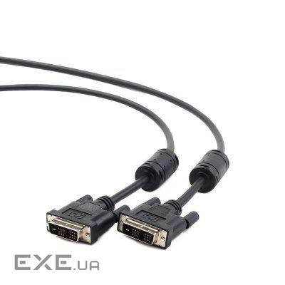 Кабель мультимедійний DVI M to DVI M 5.0m 18+1pin Viewcon (VC-DVI-104-5m)