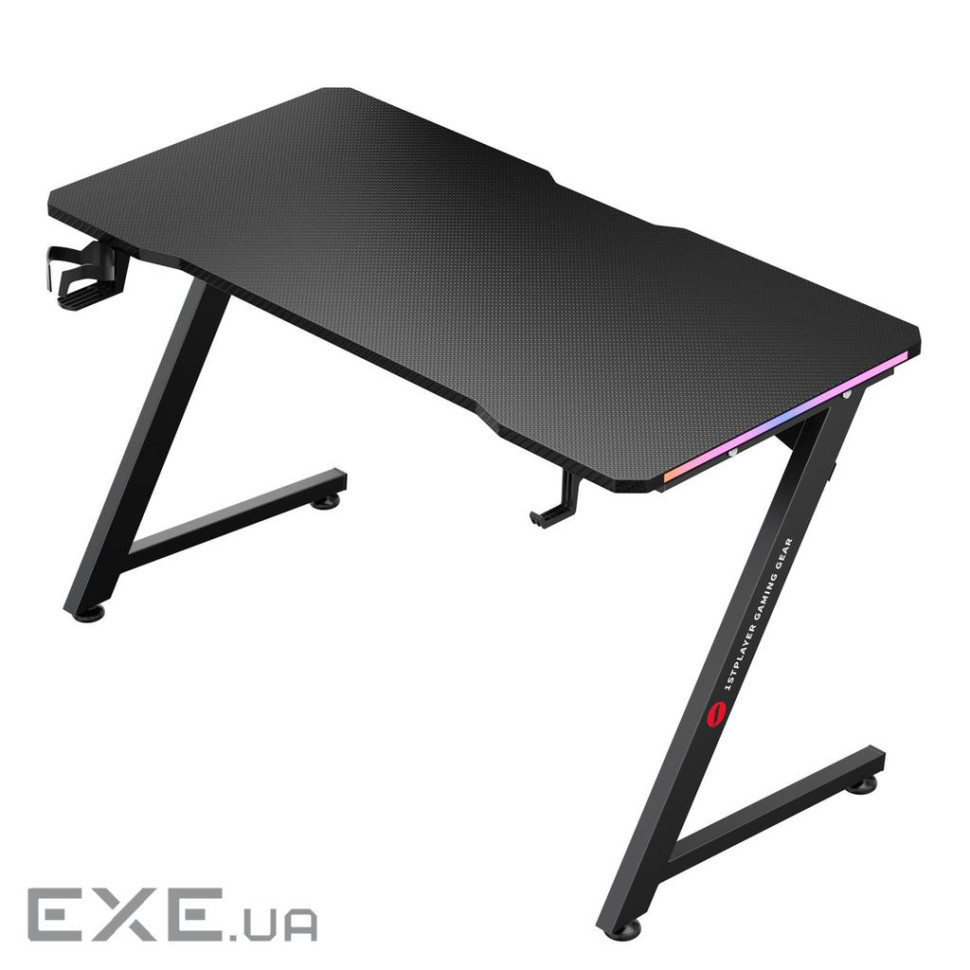Геймерский стол 1stPlayer AZ1-1260 Black (AZ1-1260-RGB-BK)