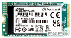 Transcend 400S 256GB NVMe M.2 2242 PCIe 3.0 x4 3D NAND TLC (TS256GMTE400S)