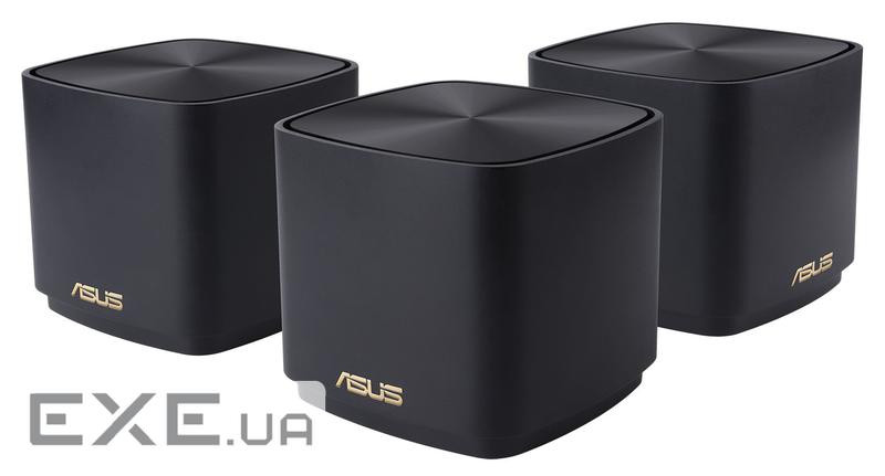 Маршрутизатор ASUS ZenWiFi XD4 3PK PLUS black AX1800 1xGE LAN 1x1GE WAN WPA3 OFDMA (90IG07M0-MO3C50)