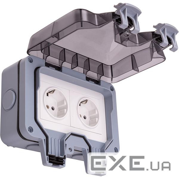 Водонепроникна розумна розетка TUYA Wi-Fi, EU (EL240180)