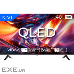 Телевізор 40", QLED, FHD, VIDAA KIVI 40F9000HB