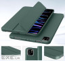 Чeхол-книжка BeCover Tri Fold Soft TPU Silicone для Apple iPad Pro 11" M4 2024 Dark Green (711746)
