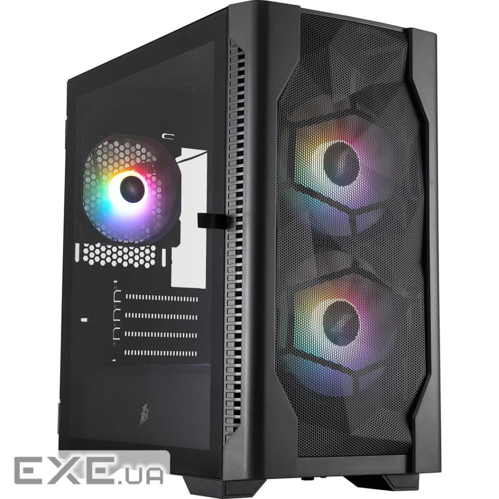 Корпус 1STPLAYER DK D4-M Black (D4-M-BK-2F1P-1F1)