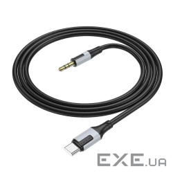 Кабель Borofone BL19 DC3.5 (тато) =>Type-C (тато), круглий, 1м , Black, Box (BL19 / TB)