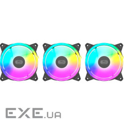 Комплект вентиляторів PCCOOLER F3 T120 ARGB Black 3-Pack (F3-T120BKAM3-G (F3 T120 ARGB 3 in 1 Black)