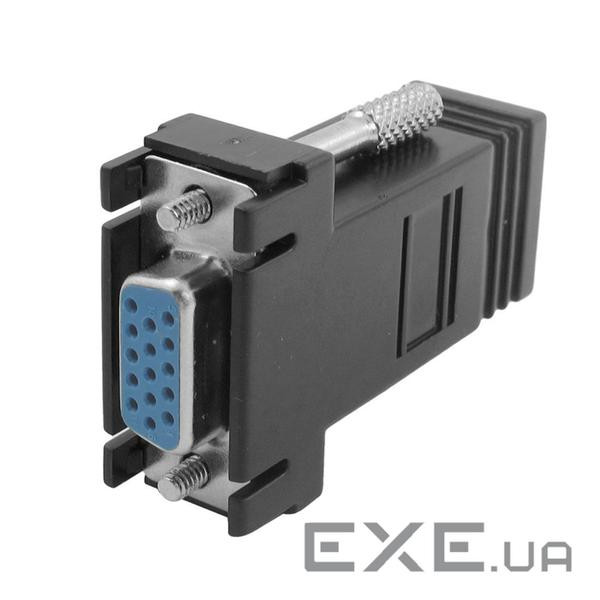 Перехідник VGA 15F --> RJ45 F (CAT5, CAT6) (B00354)