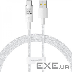 Кабель Baseus Gem Fast-Charging Type-C 100W 1m white (P10373002211-00)