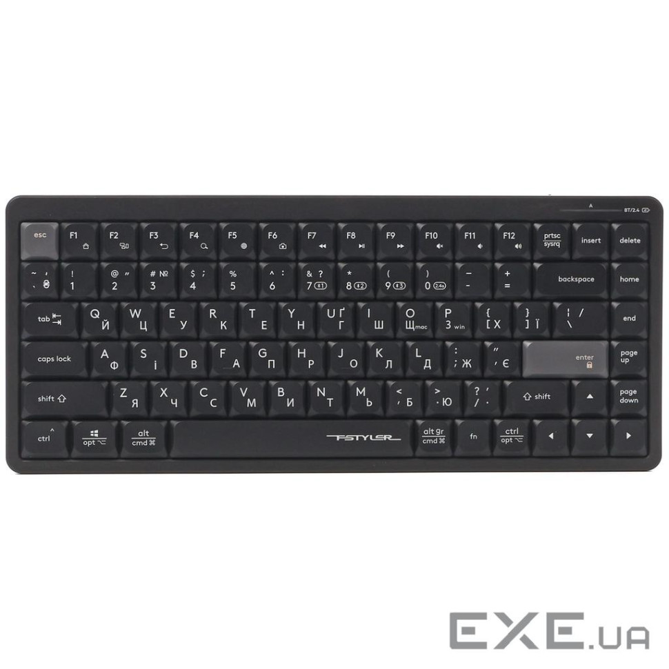 Клавіатура бездротовa A4Tech Fstyler FBX53C, колір чорний (FBX53C (Black))