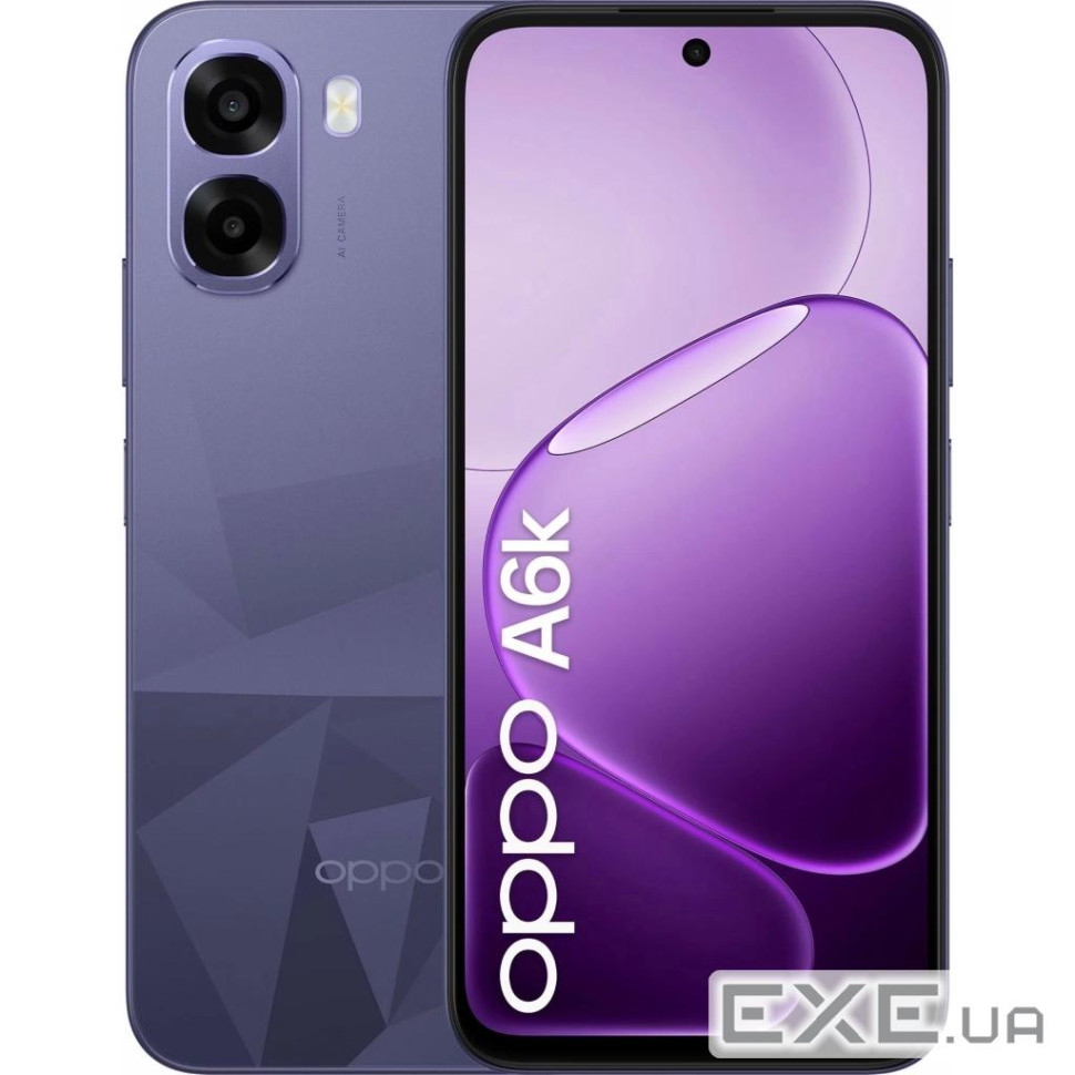 Мобільний телефон Oppo A6k 4/256GB Crystal Violet (OFCPH2891_VIOLET)