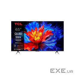 Телевізор 65 TCL QLED 4K 144Hz Smart Google TV Titan ONKYO sound (65P81K)