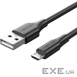 Дата кабель USB 2.0 AM to Micro 5P 1.0m black Vention (CTIBF)
