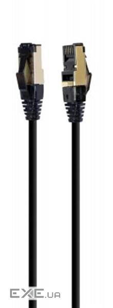 Патч-корд 3м, S/FTP, cat 8, літій , 50u", CU, AWG 27, LSZH, black Cablexpert (PP8-LSZHCU-BK-3M)