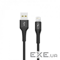 Кабель SkyDolphin S05L TPE Frost Line USB - Lightning (M/M), 1 м , Black (USB-000549)