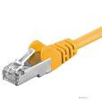 Патч-корд фольгований RJ45 FTP5e 1.5m, patch AWG26 D = 5.5mm Gold Protect, жовтий (75.09.5534-10)
