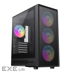 Корпус комп"ютерний Mini Towerбез блока живлення M-ATX,ITX, Tempered Glass,Mesh,USB3.0x (Storm 2 MB)